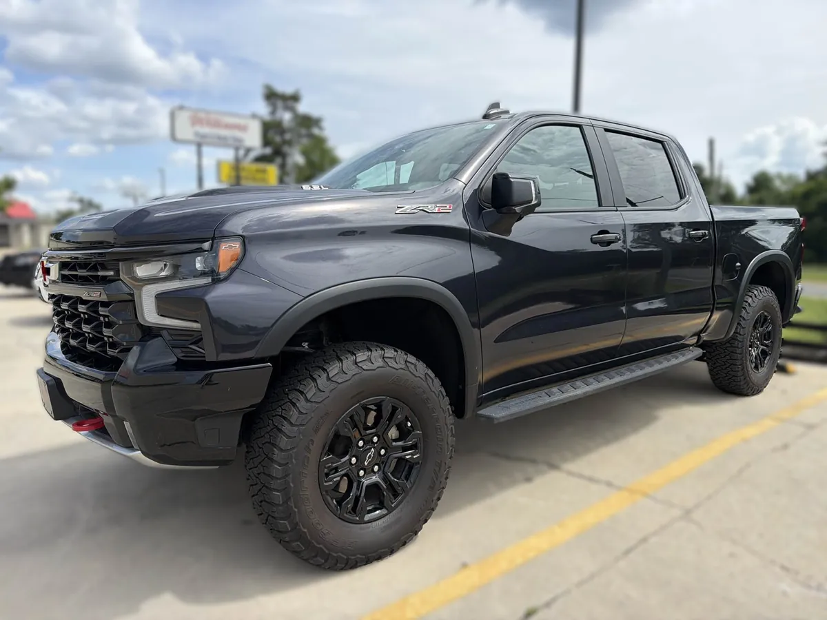 After door and side panel repair on a 2022 Chevrolet Silverado ZR2